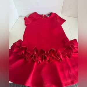 Truly Me Vibrant Red Ruffle Kids Dress Size 10
